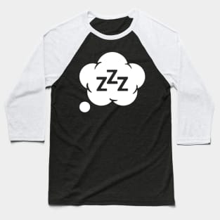 Sleep Cloud Symbol Illustration Baseball T-Shirt